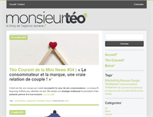 Tablet Screenshot of monsieurteo.fr